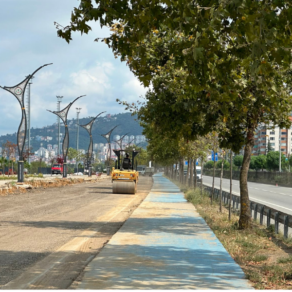 Giresun Belediyesi plajlar bölgesinde otopark çalışması başlattı