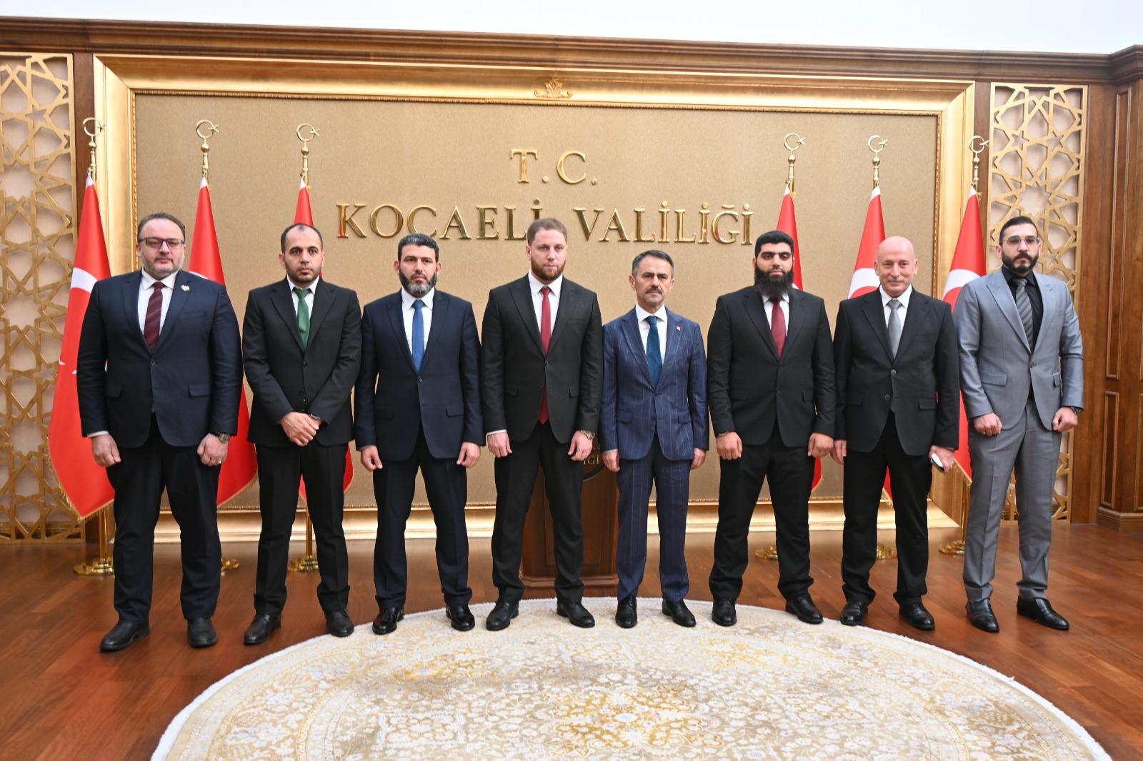Suriye Hama Valisi Abdurrahman Es-Seheyen, Vali Aktaş’ı ziyaret etti