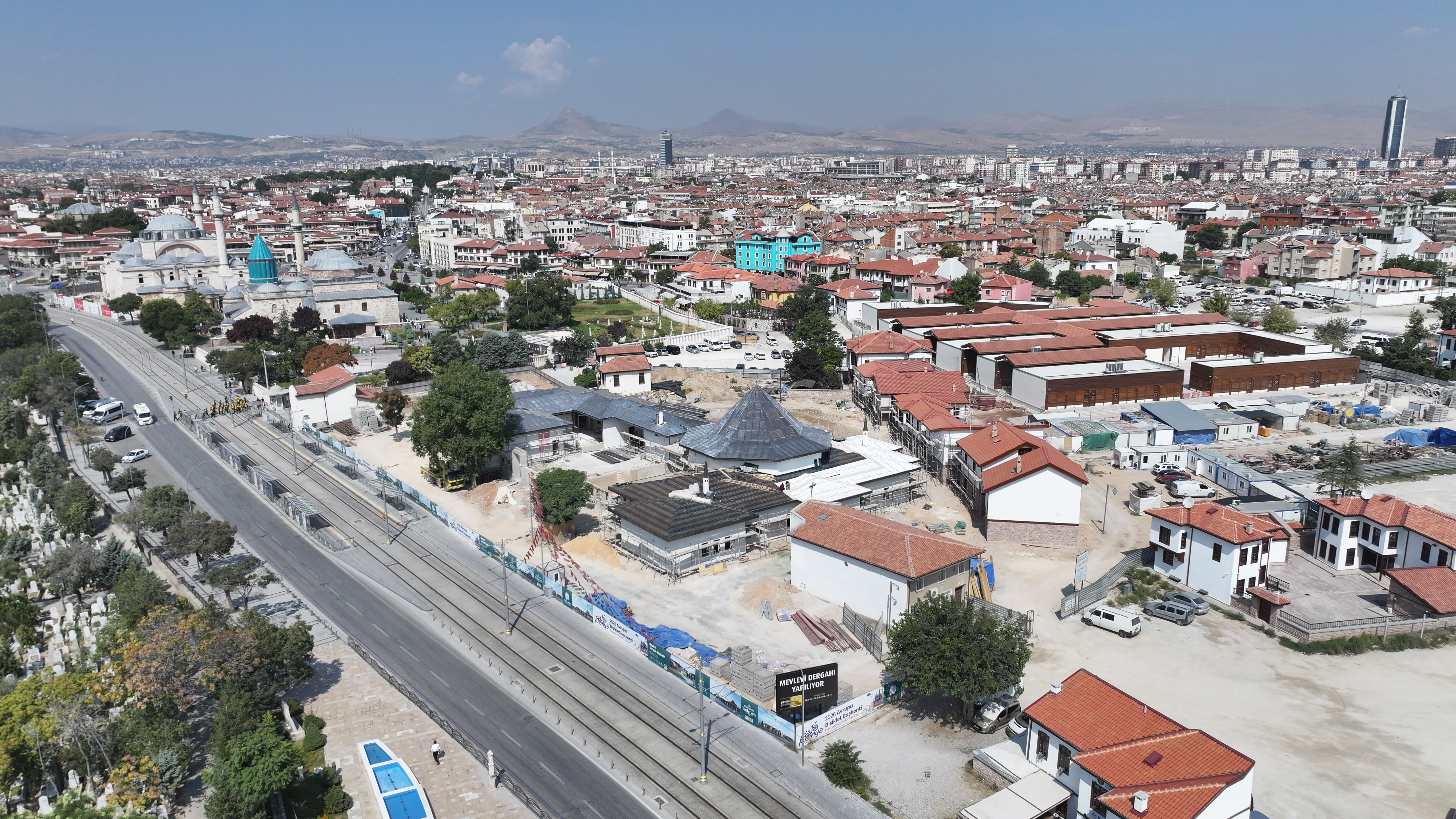 Başkan Altay, Mevlevi Dergahı inşaatında incelemelerde bulundu
