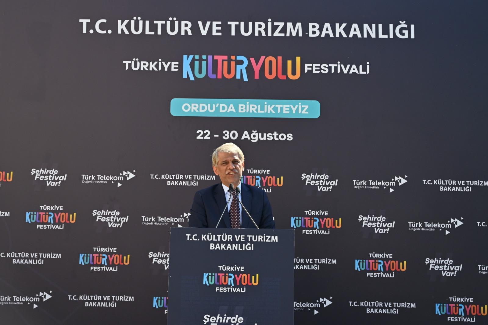 Ordu ilk kez Türkiye Kültür Yolu Festivali’nde
