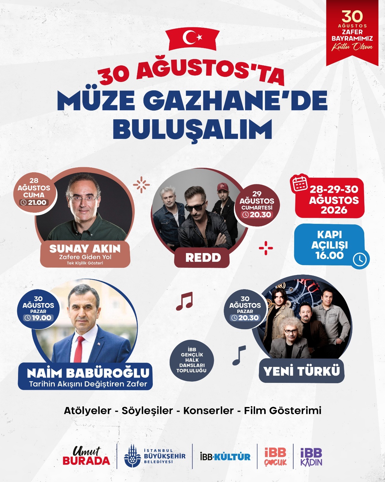 İBB’den 30 Ağustos Zafer Bayramı’na İstanbul genelinde kapsamlı kutlama programı