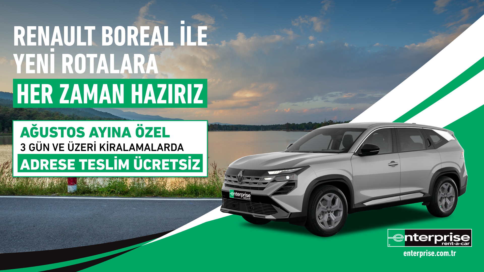 Enterprise’ta Renault Boreal kiralamalarında Ağustos’a özel ücretsiz adrese teslim fırsatı