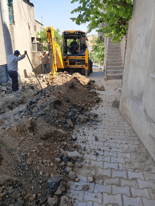 Alan Mahallesi’nde doğalgaz çalışmaları sürüyor