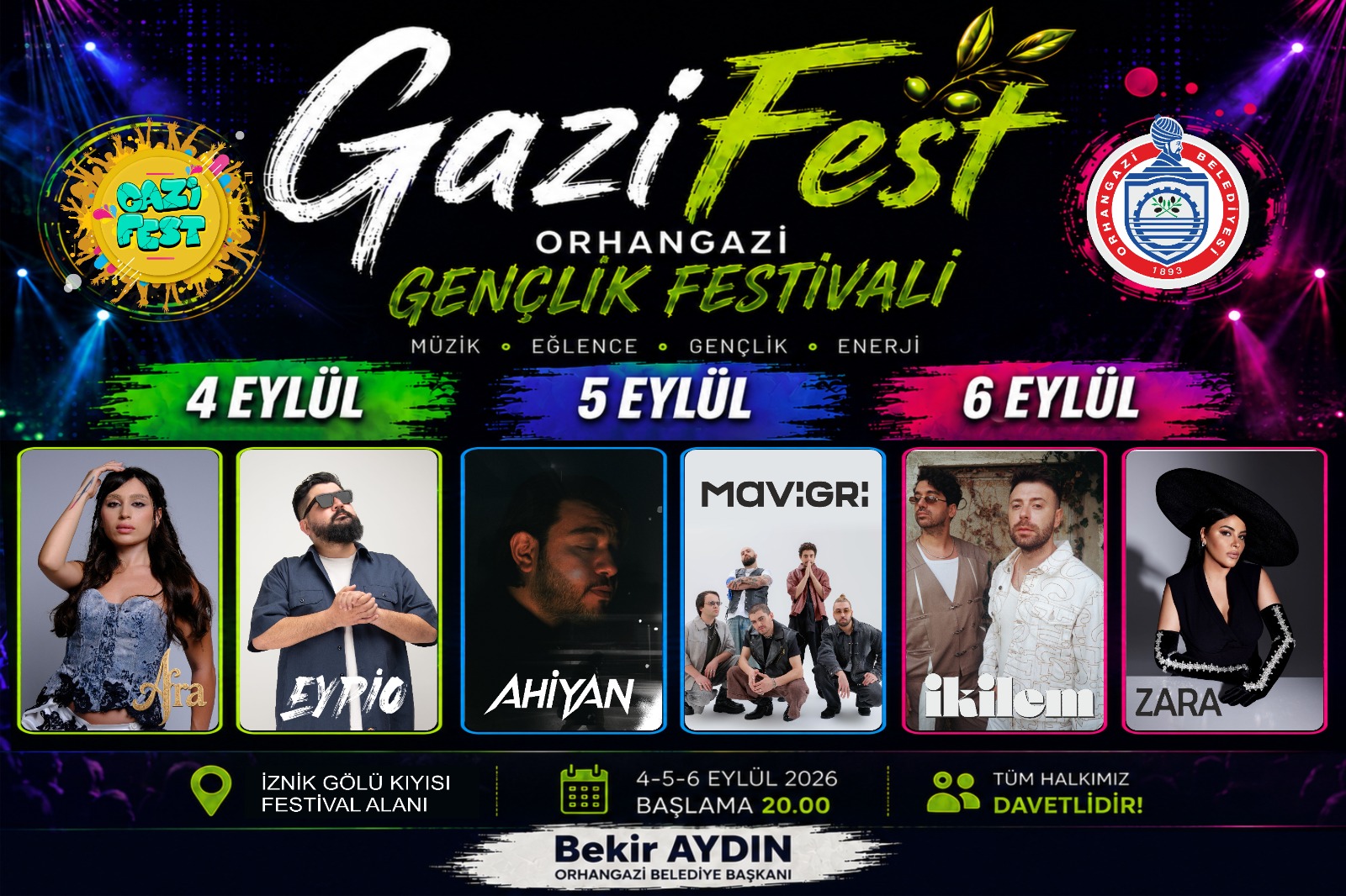 GaziFest, Orhangazi’de müzikseverlerle buluşacak