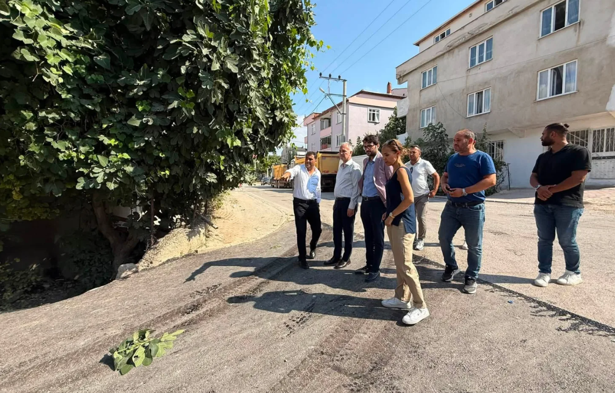 Başkan Taban, altyapı çalışmalarını sahada inceledi