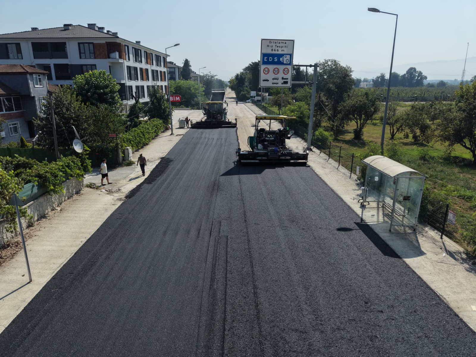 Düzce’de İstanbul Caddesi’nde asfalt yenileme çalışması başladı