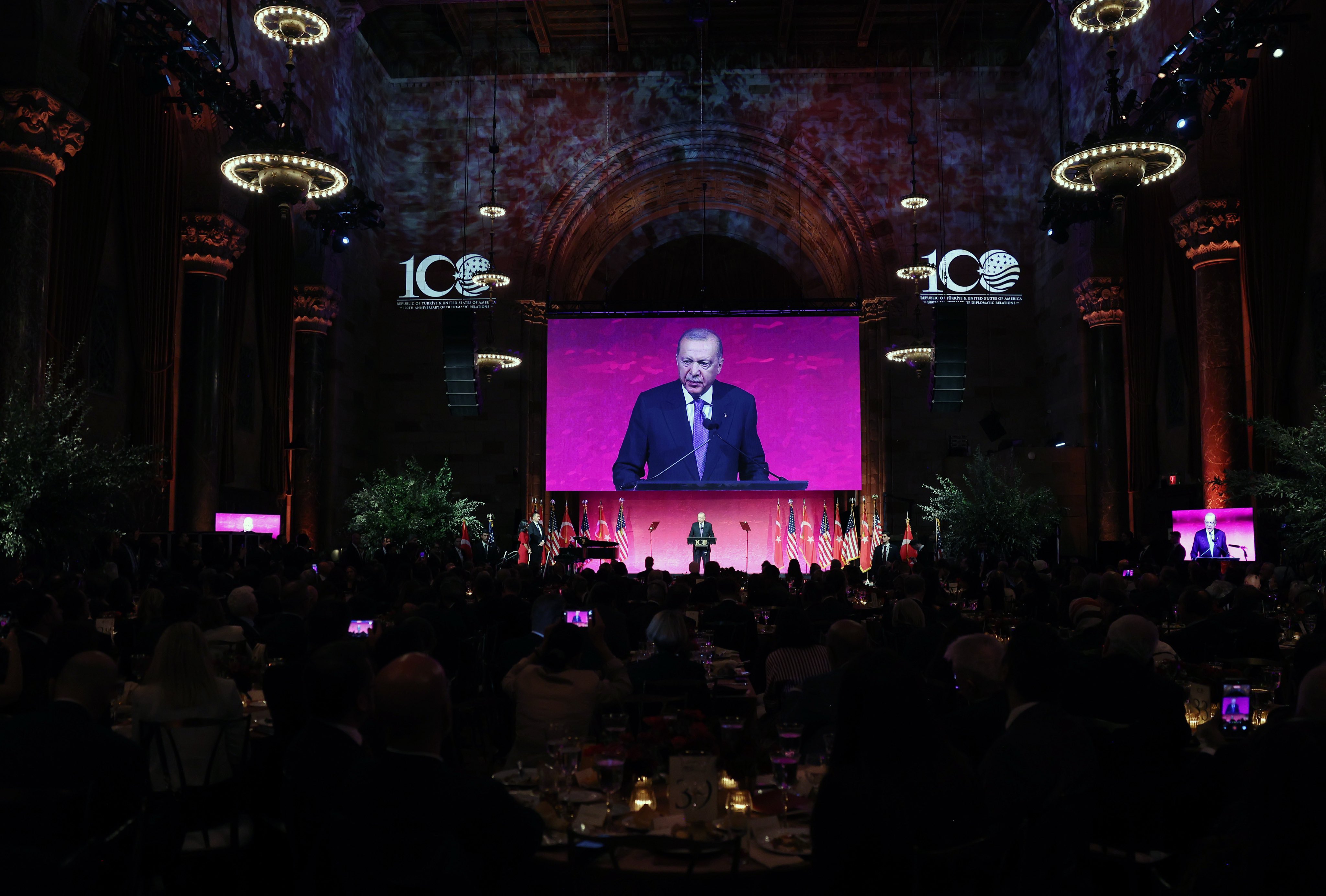 Erdoğan, “100 Yıllık Dostluk: Türkiye-Amerika Birleşik Devletleri” etkinliğine katıldı