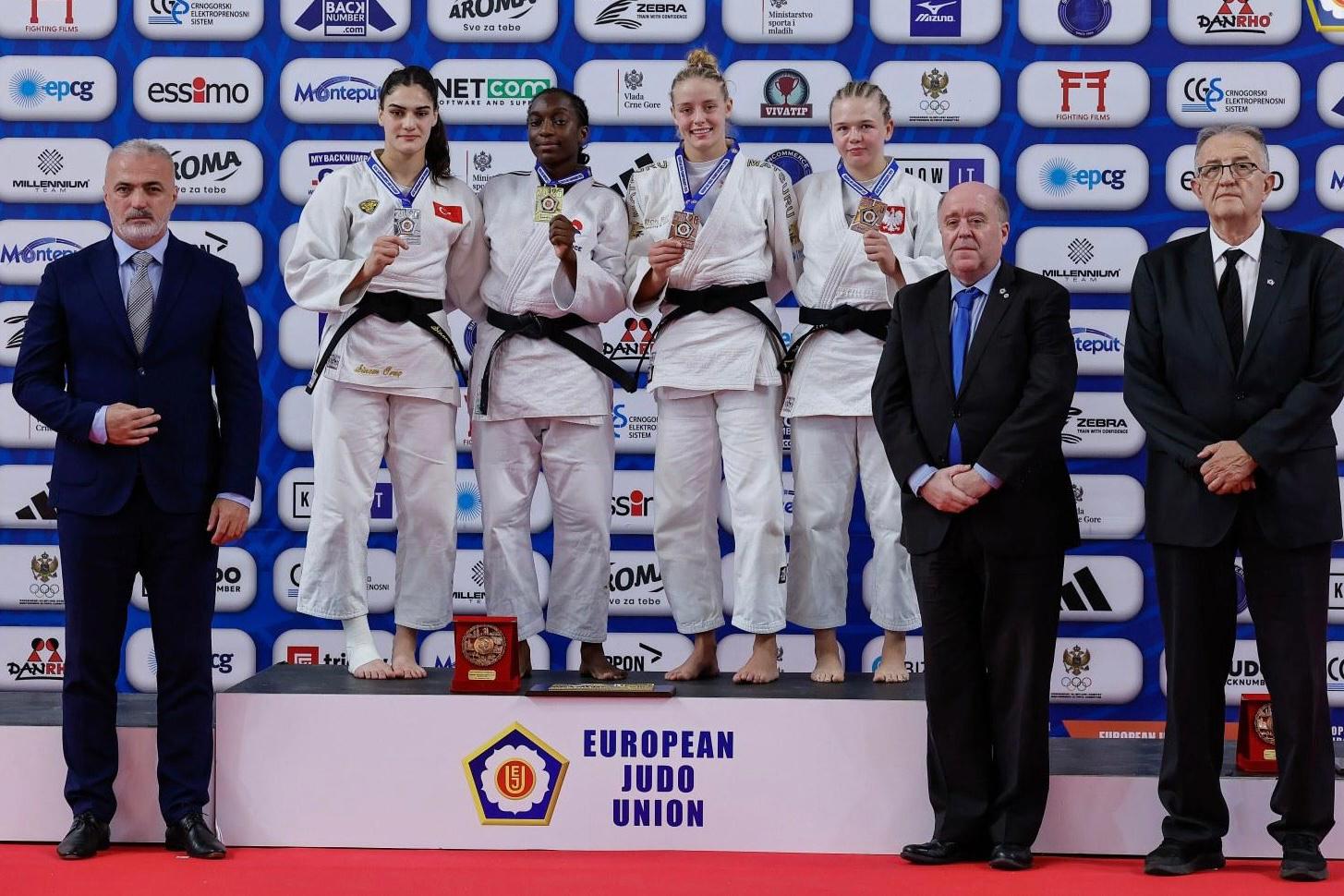 Sinem Oruç, Gençler Avrupa Judo Şampiyonası’nda Avrupa ikincisi oldu