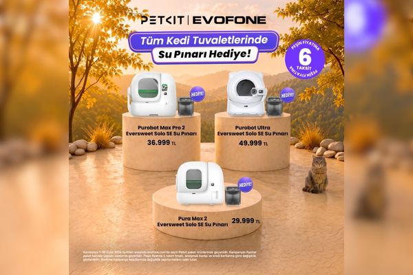 Kedi dostu eve akıllı dokunuş: EVOFONE’da Petkit eylül kampanyaları başladı