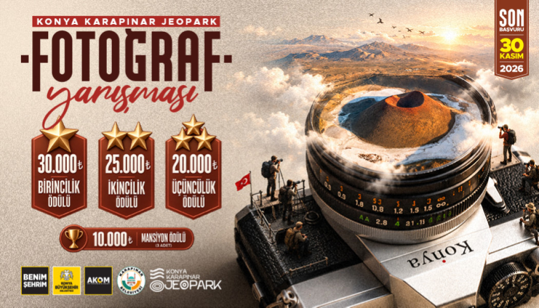 Konya Karapınar Jeoparkı için ödüllü fotoğraf yarışması