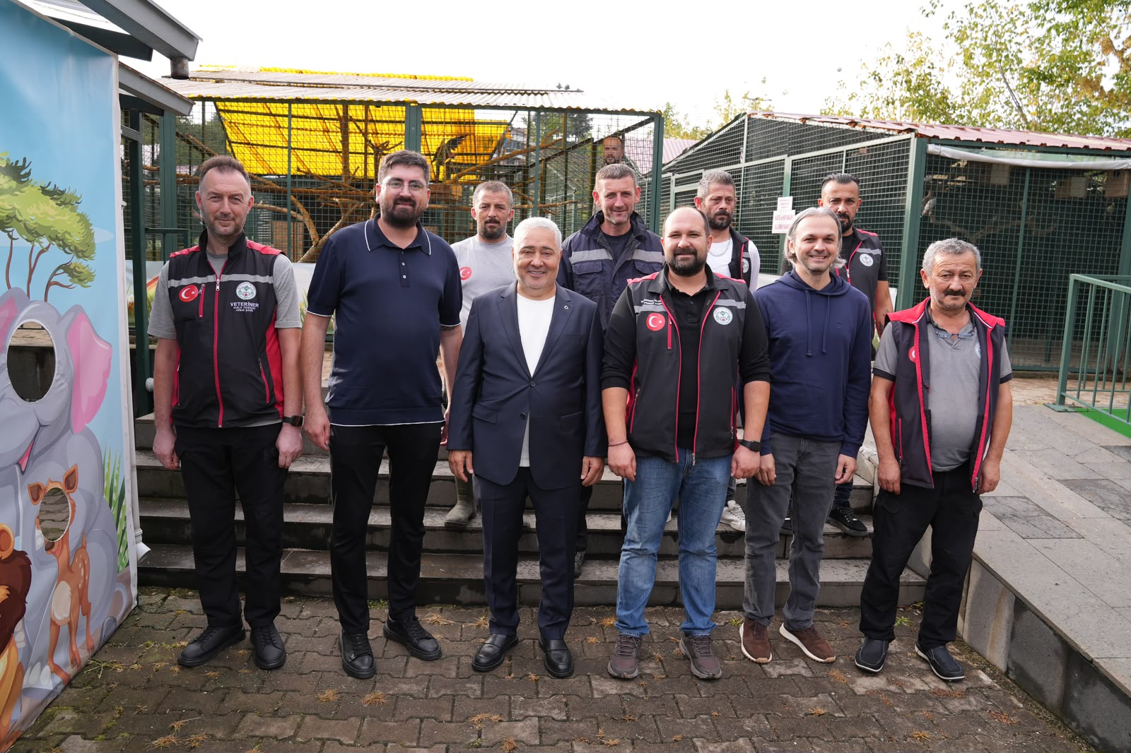 Giresun’da hayvan barınağı ve hayvanat bahçesinde çalışmalar incelendi