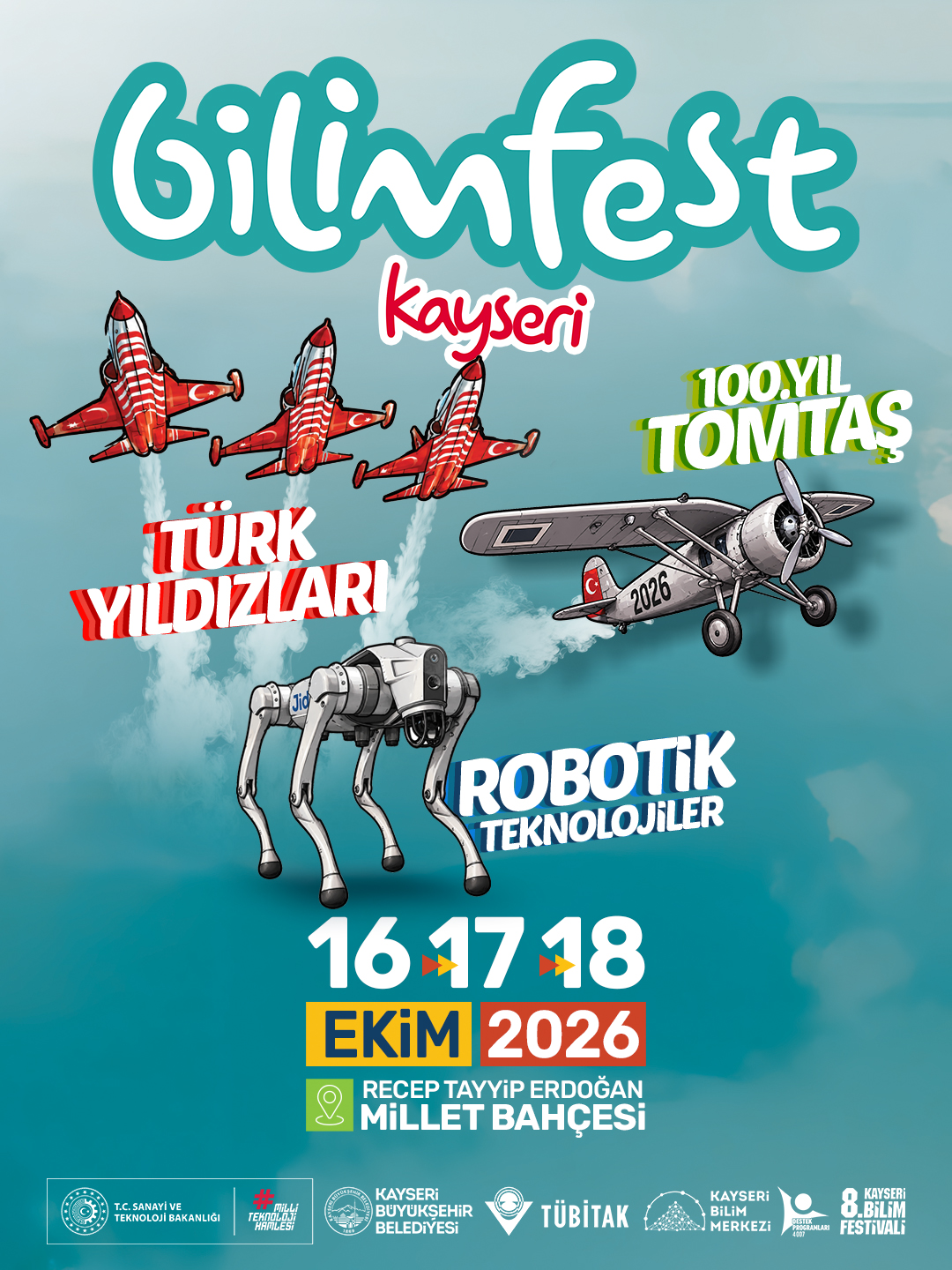 HÜRJET ve Türk Yıldızları, BİLİMFEST Kayseri’de gökyüzü tutkunlarıyla buluşacak