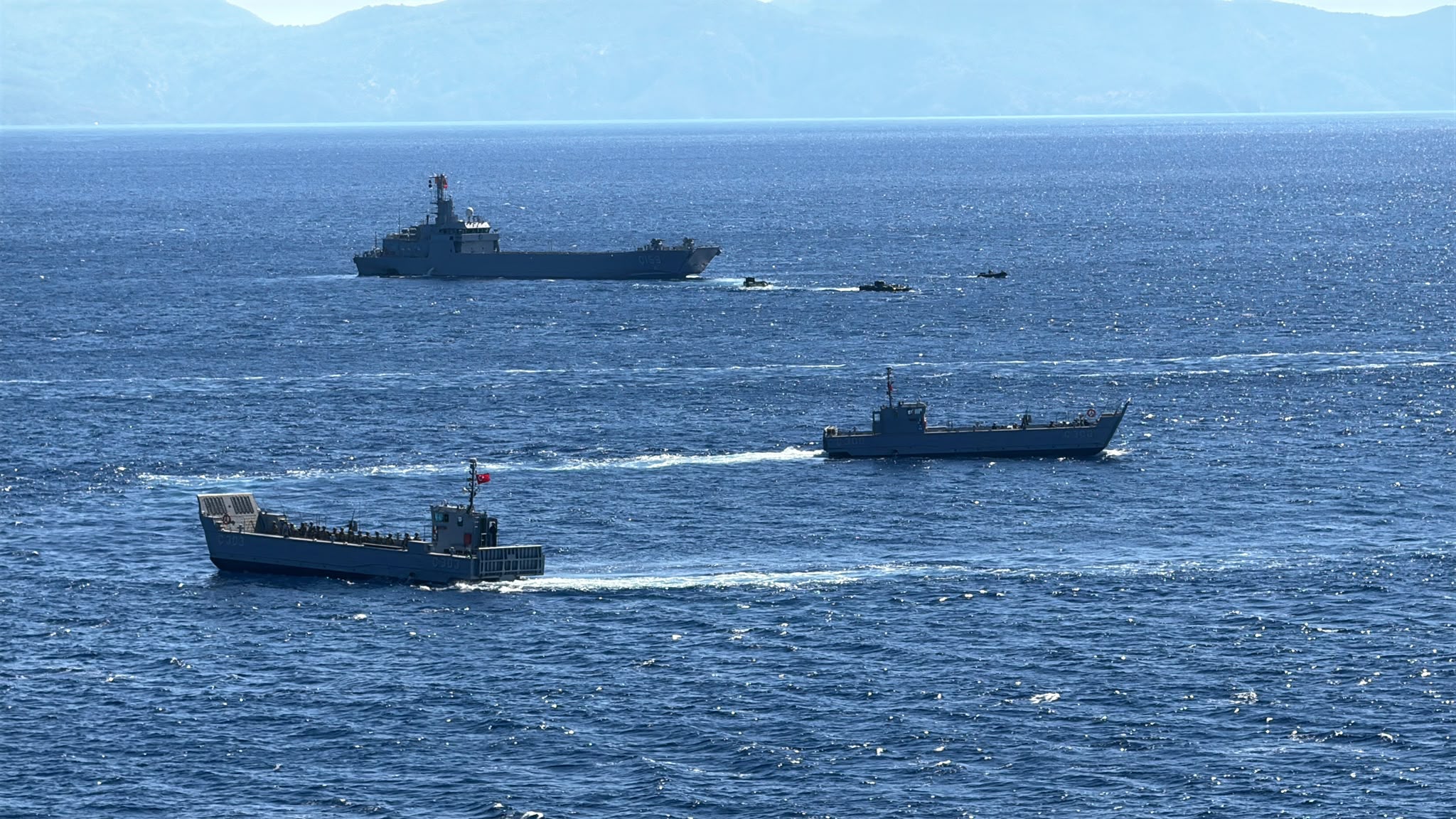 Denizkurdu-I Tatbikatı’nda deniz ve hava unsurları sahne aldı