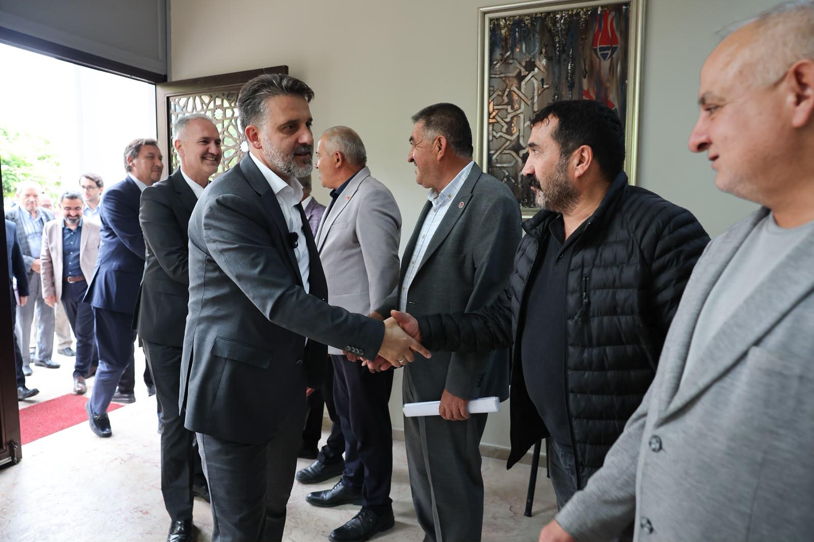 Bursa Büyükşehir Belediyesi Başkan Vekili Biba, İnegöl’de muhtarlarla buluştu