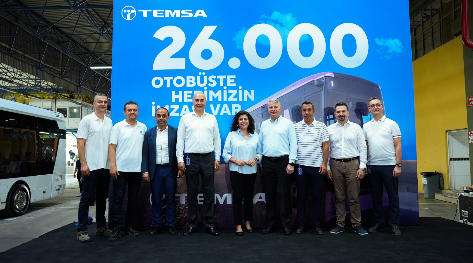 Türkiye’den dünya yollarına: TEMSA’nın 26 bininci otobüsü Avenue Neo banttan indi
