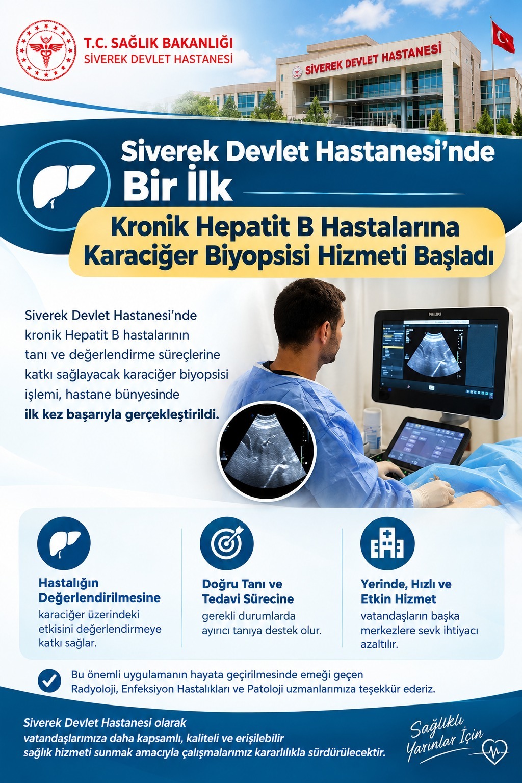 Siverek’te kronik Hepatit B hastalarına karaciğer biyopsisi hizmeti başladı
