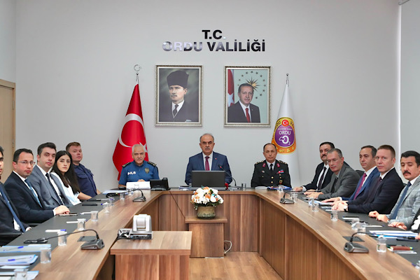 Ordu’da eylül ayı güvenlik ve asayiş toplantısı yapıldı