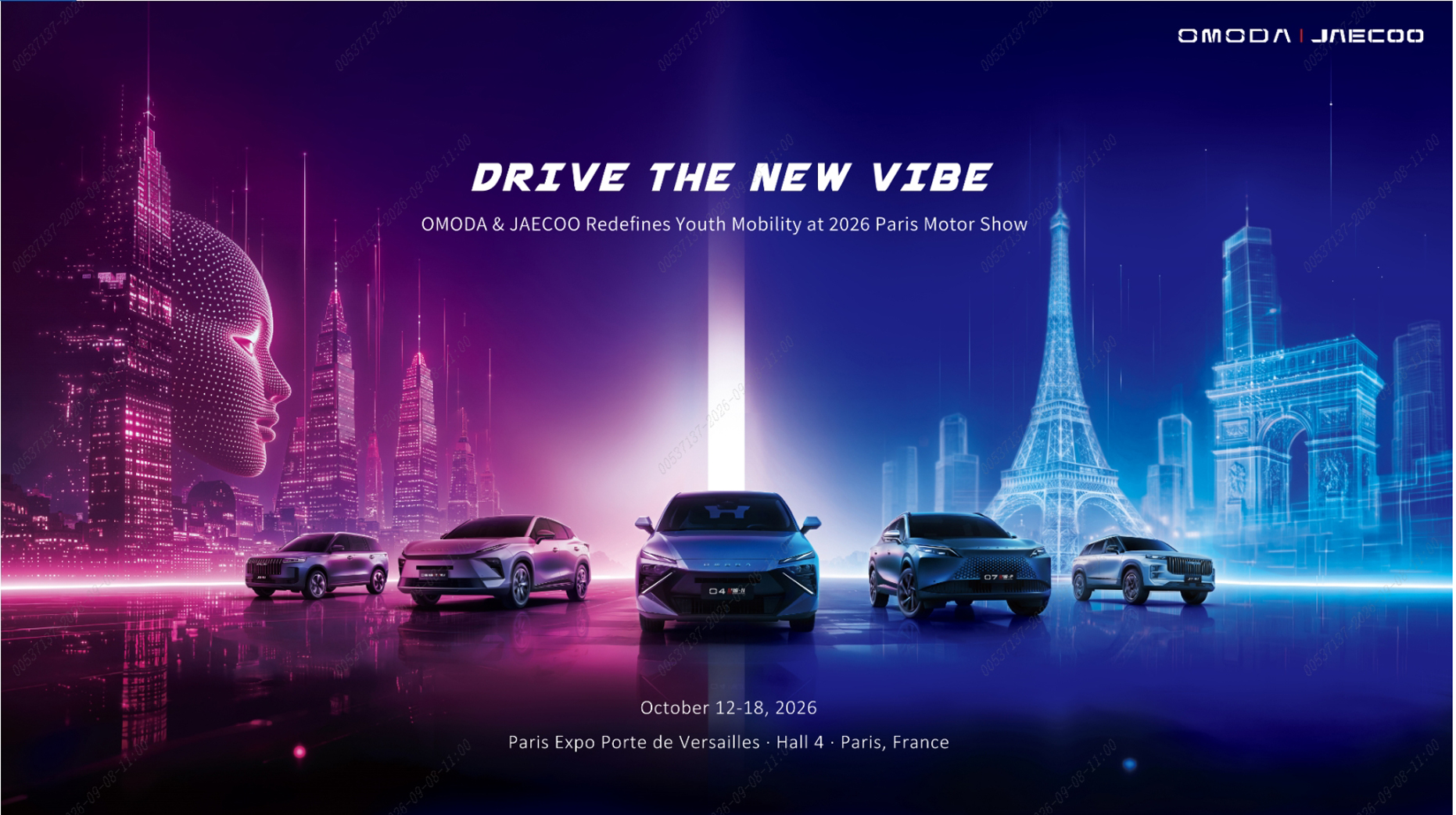 OMODA | JAECOO yeni nesil mobilite vizyonunu Paris Otomobil Fuarı’na taşıyor!