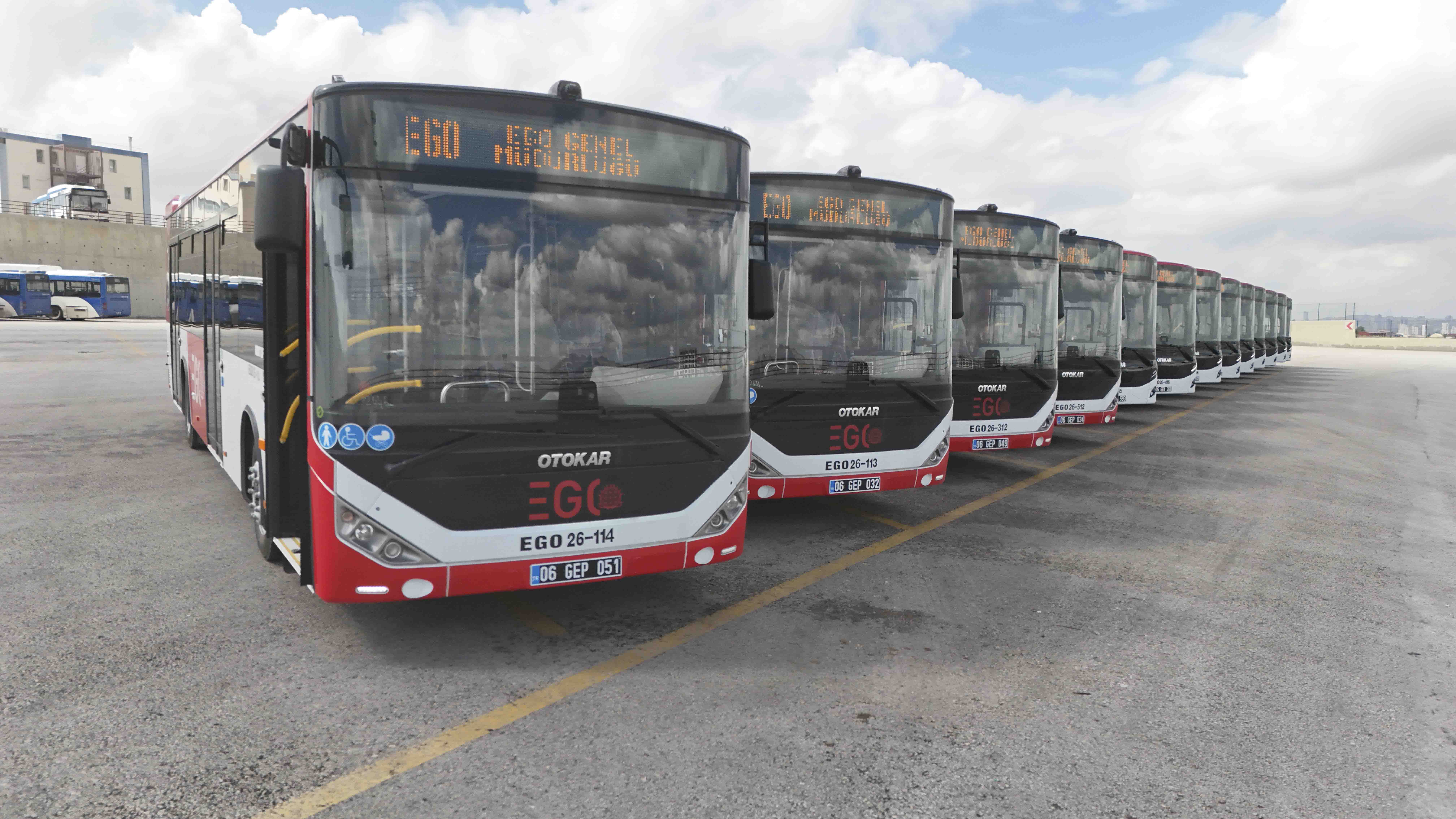 EGO filosuna 13 yeni otobüs daha katıldı