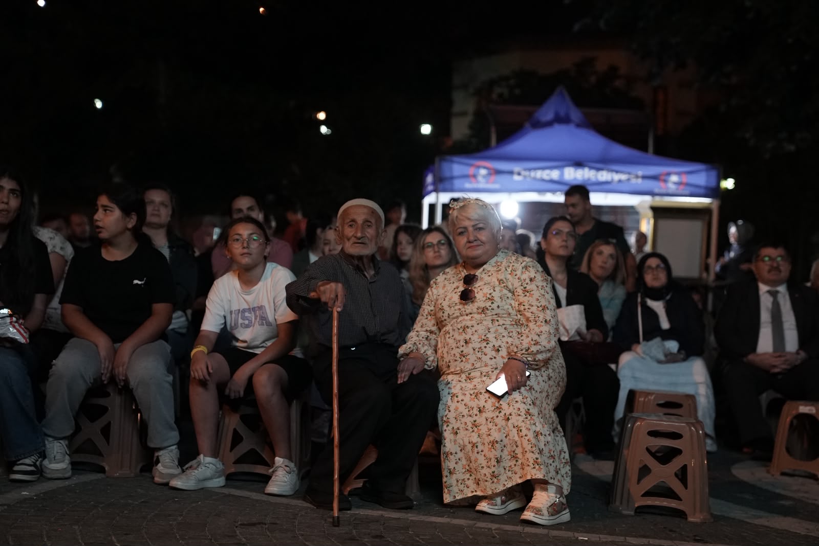 Konuralp Antik Kenti, açık hava sinema akşamına ev sahipliği yaptı