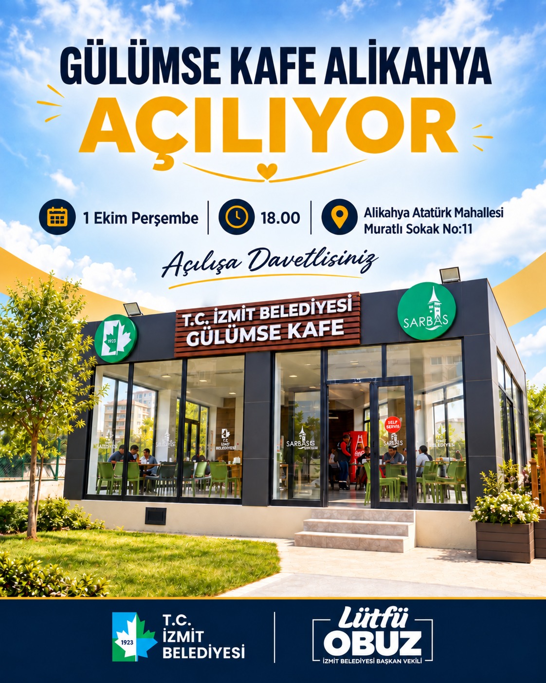 Gülümse Kafe Alikahya 1 Ekim’de açılıyor