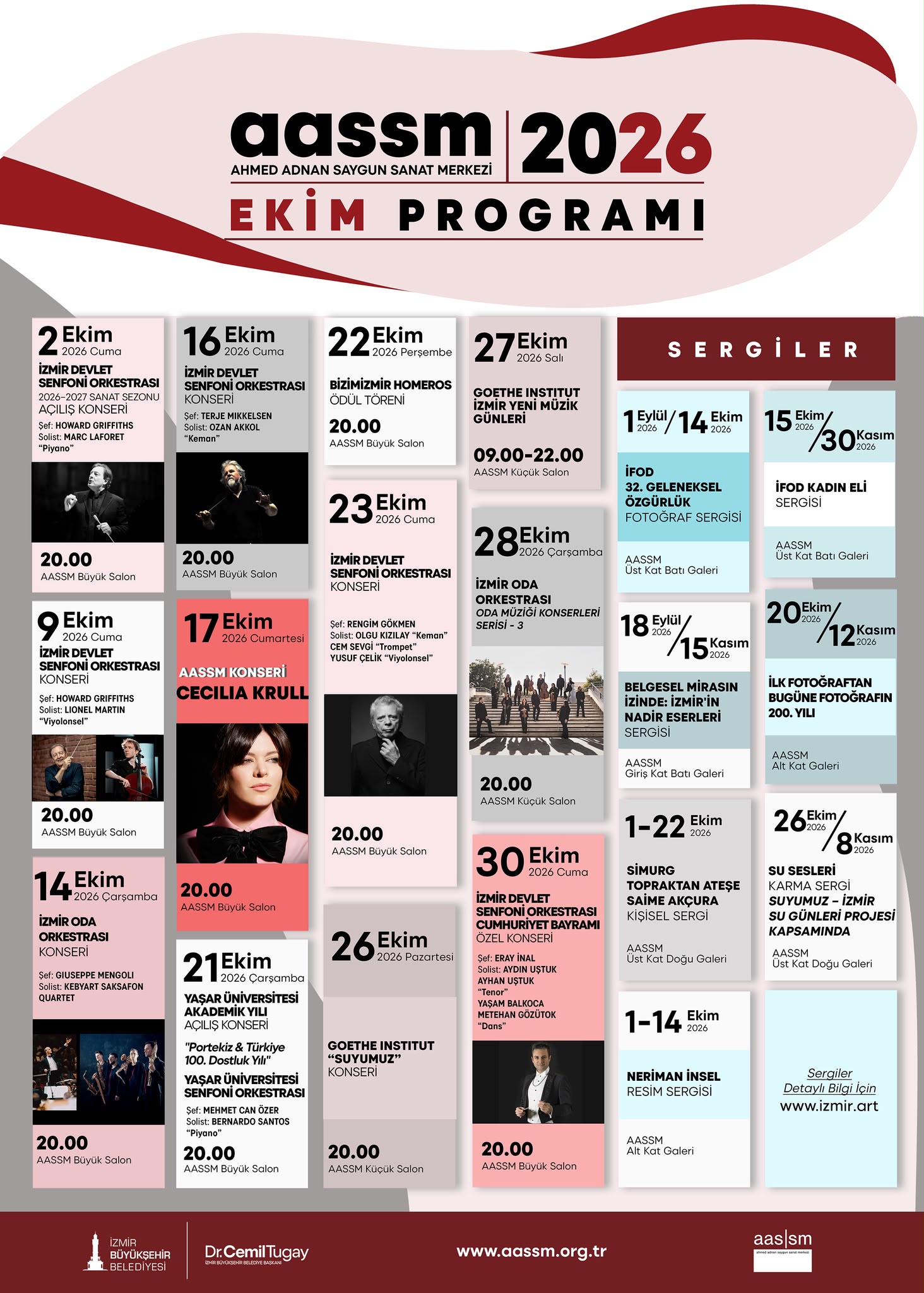AASSM, ekim ayında farklı sanat etkinliklerine ev sahipliği yapacak