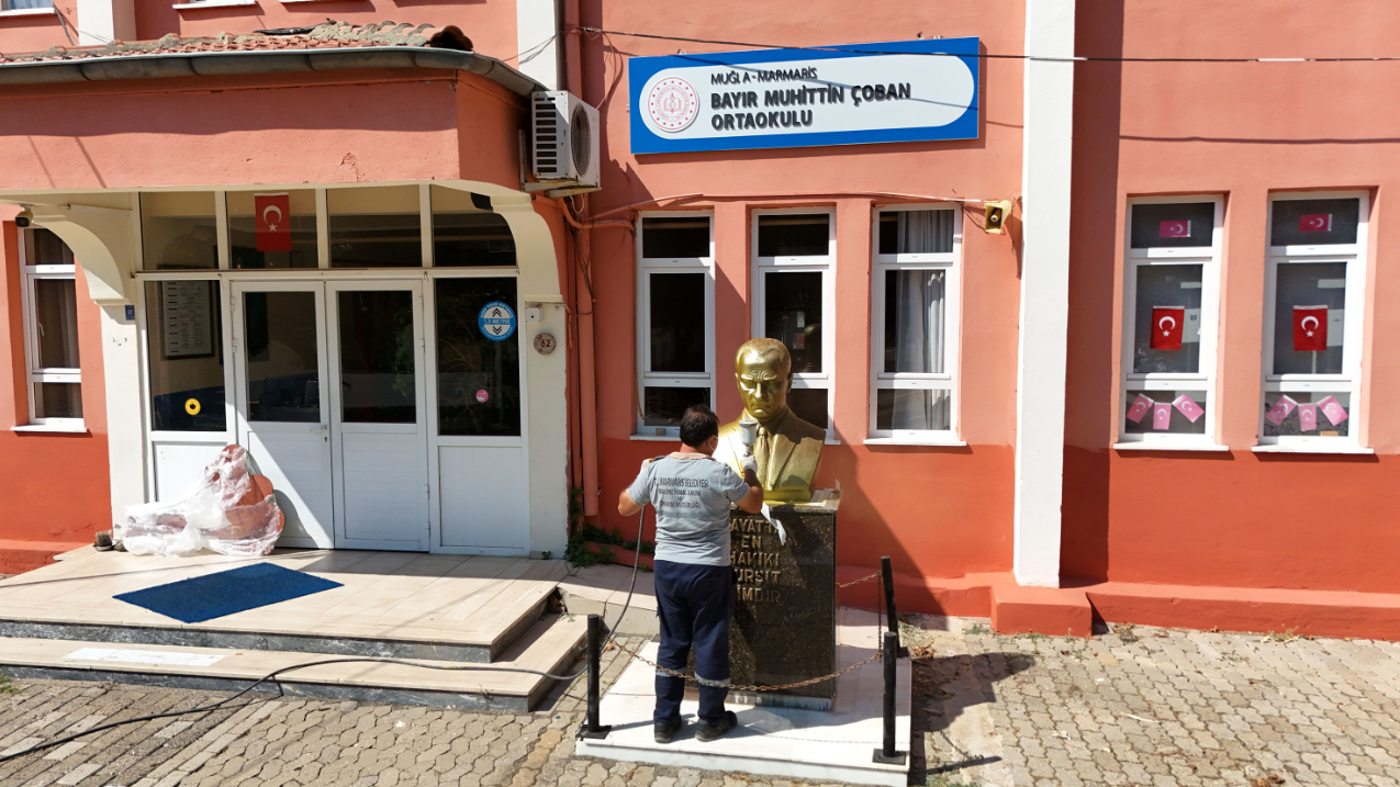 Marmaris’te okullar yeni eğitim dönemine hazır