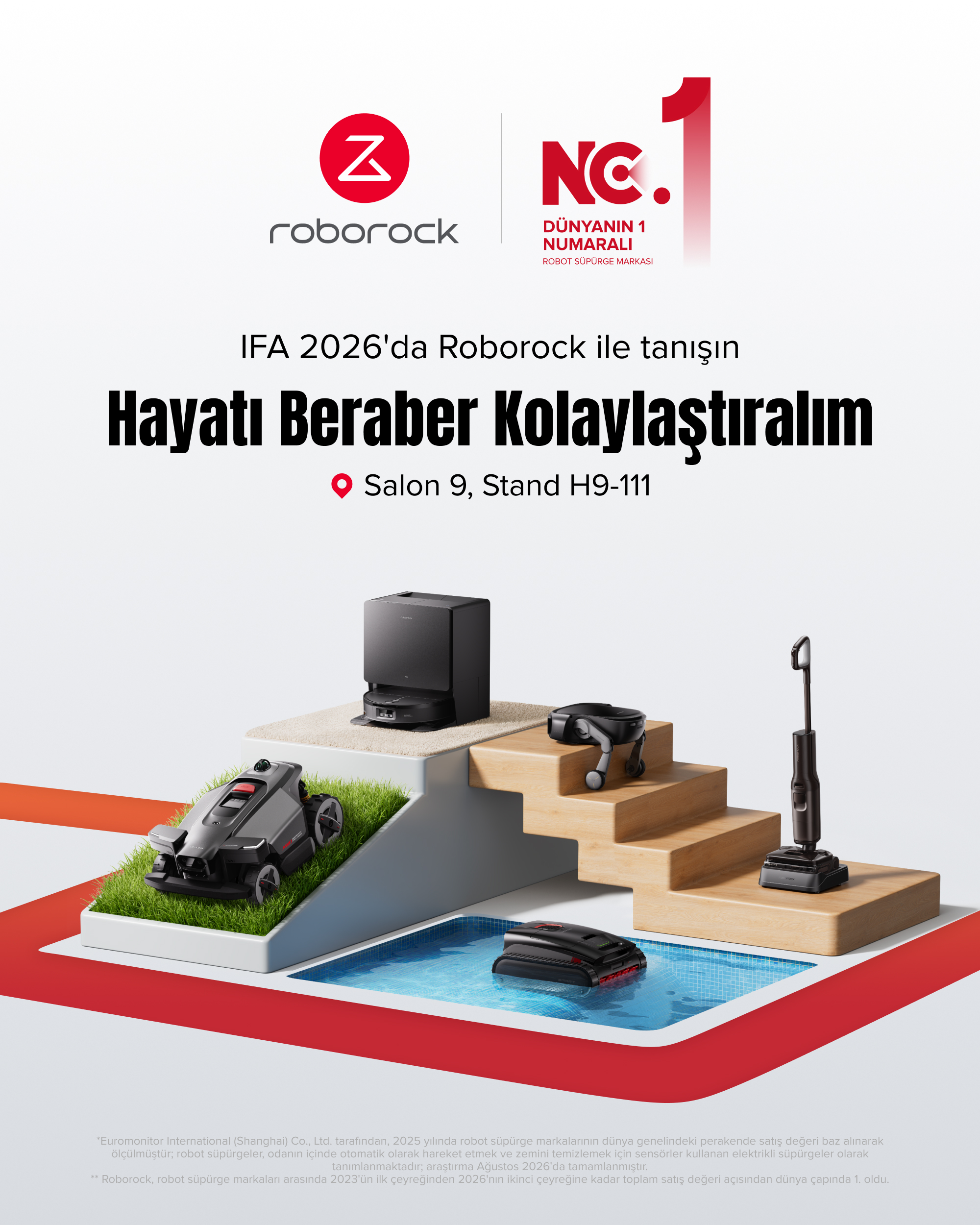 Roborock IFA 2026’da yeni nesil temizlik ekosistemini tanıtıyor