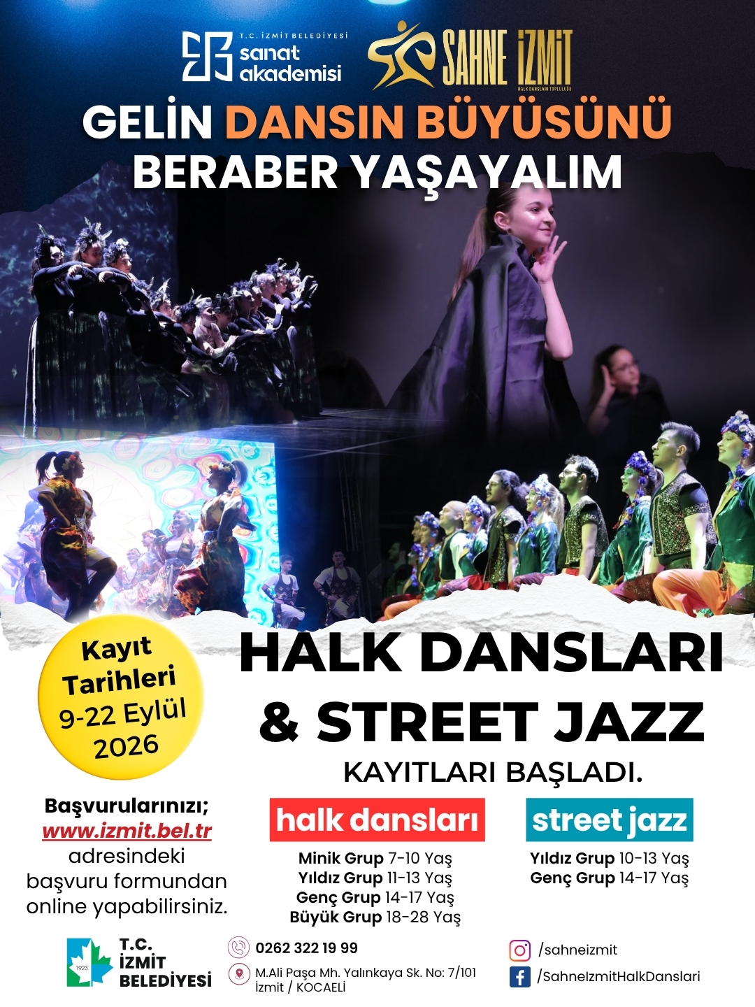 Sahne İzmit’te yeni dönem başvuruları başladı