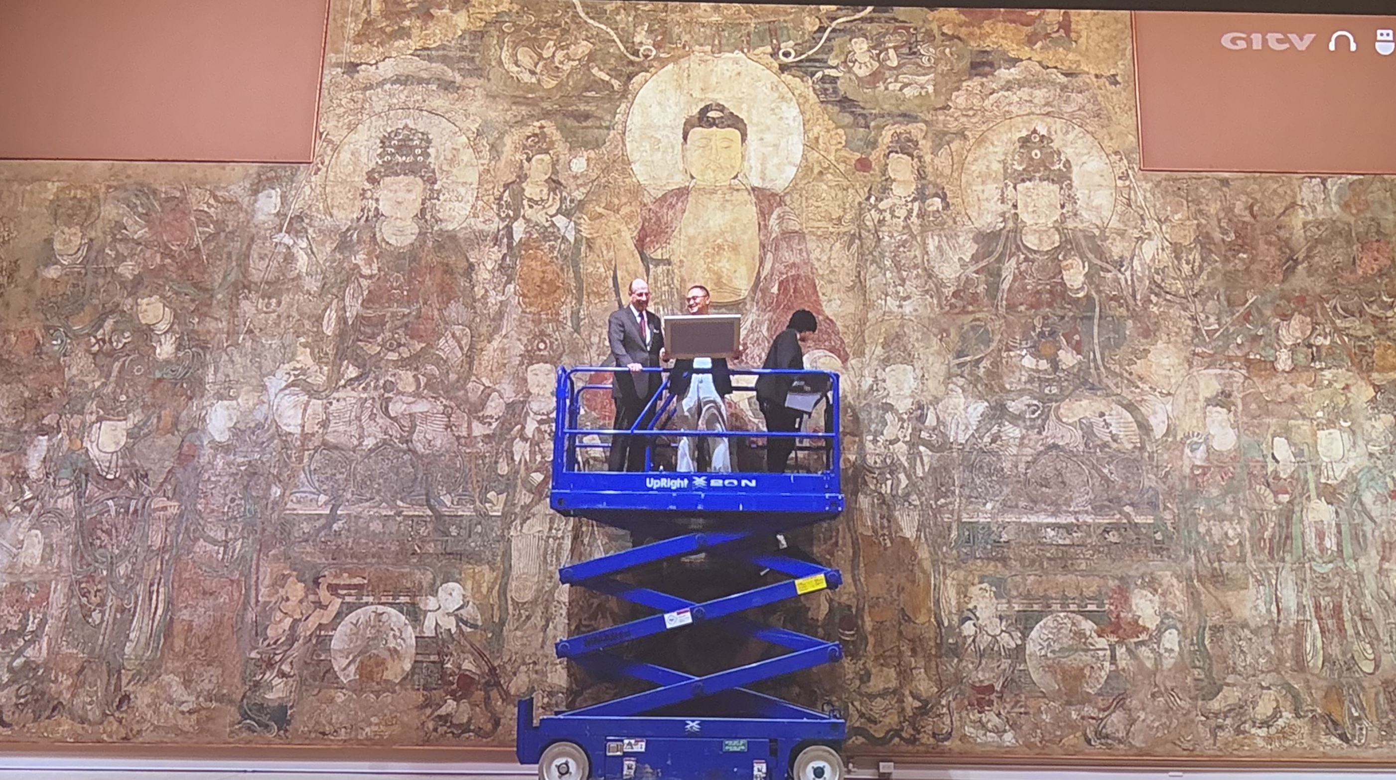 Çin’in kayıp Buda duvar resmi Beijing’de sergileniyor