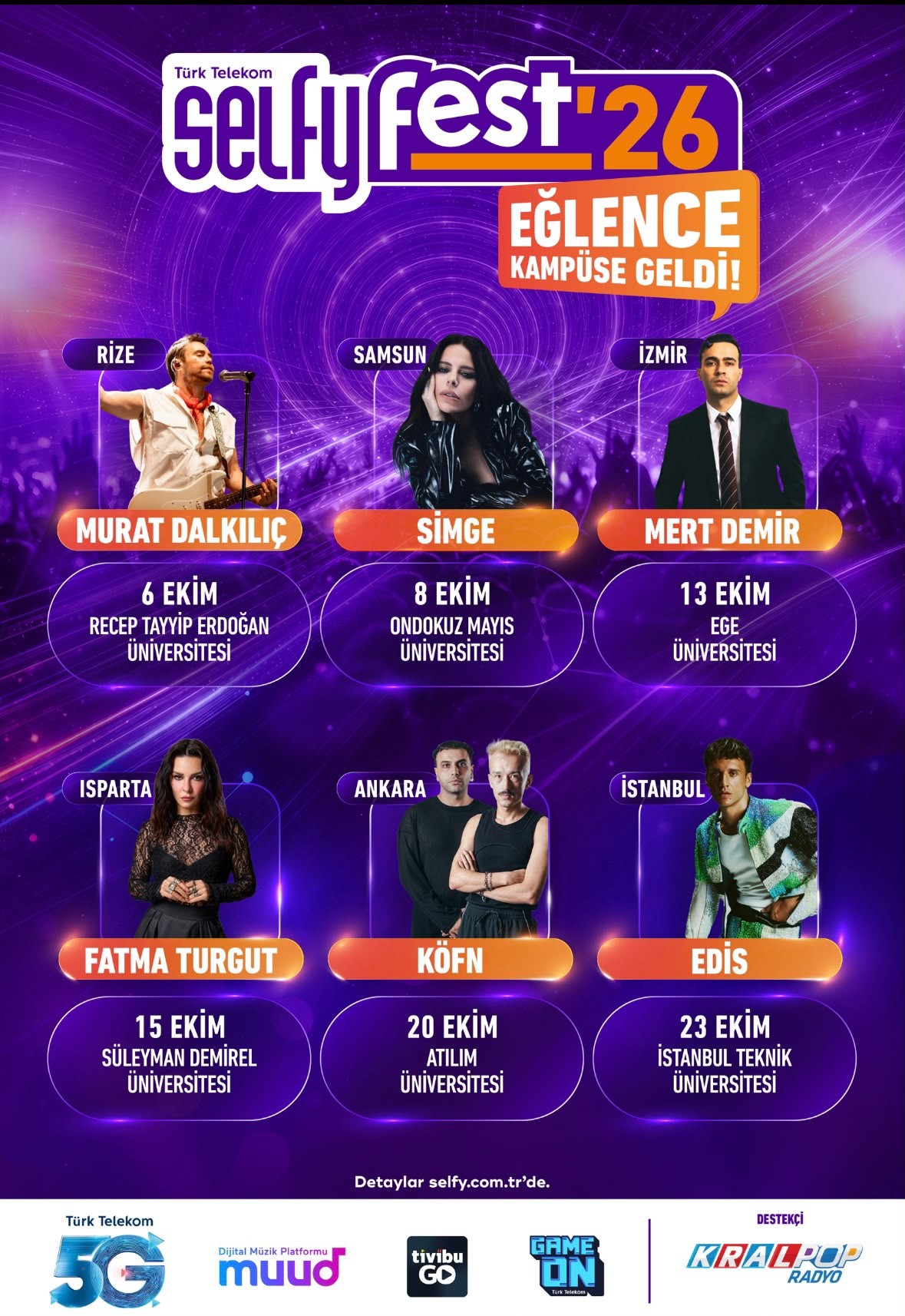 Türk Telekom Selfyfest’26 ile üniversite kampüslerinde eğlence başlıyor